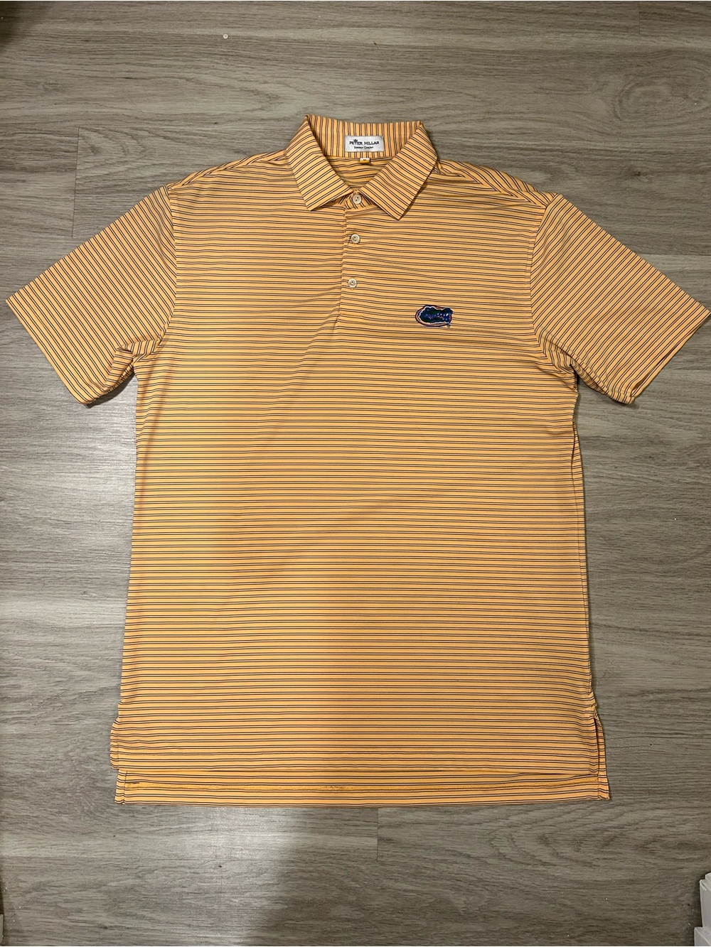 Peter Millar Florida Gators Orange Striped Polo
